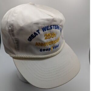 Vintage Otto Goodyear "Great Western Tire" Rope Cap Hat Adjustable - RARE